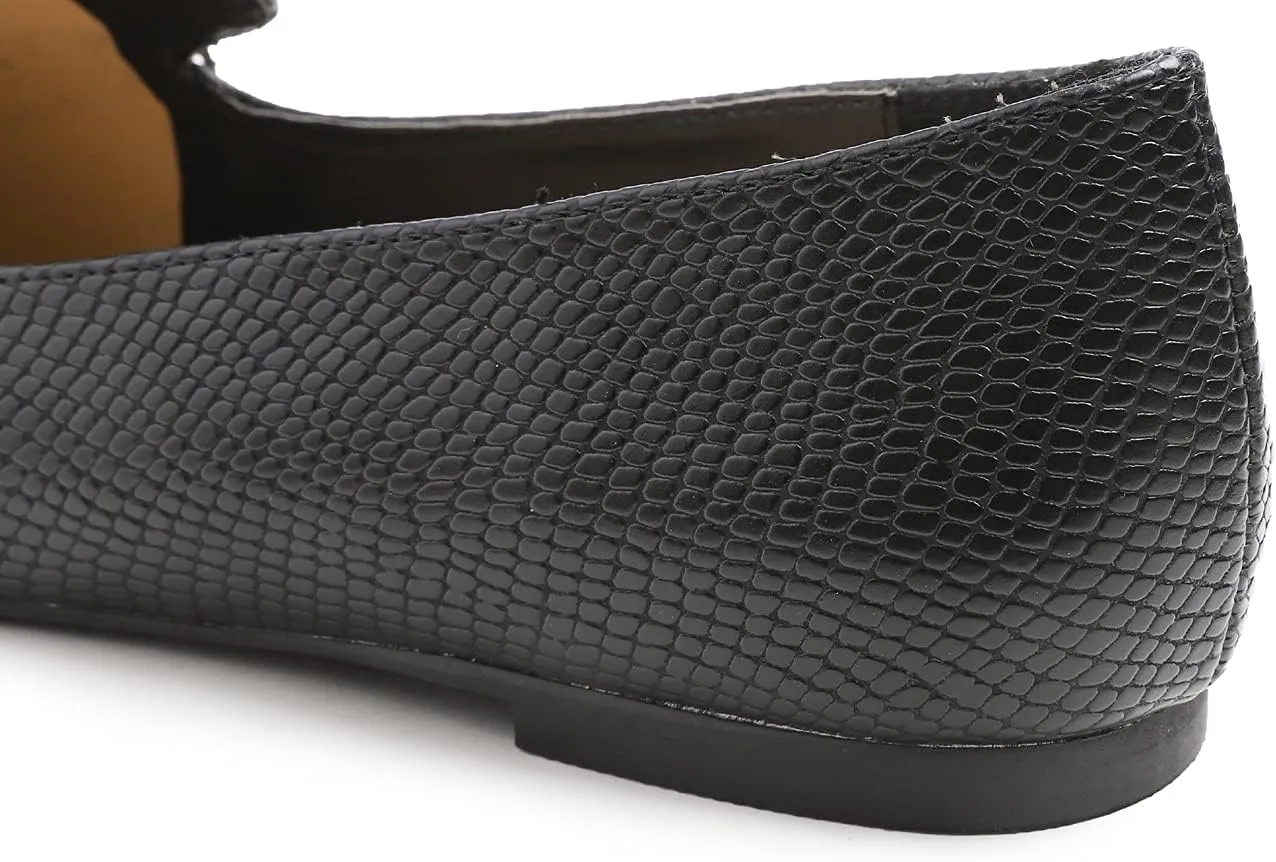 FEVERSOLE Women's Loafer Flat Pointed Fashion Slip On Comfort Driving Office Shoes
