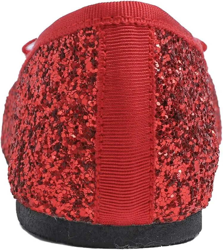 FEVERSOLE Women's Macaroon Colorful Memory Foam Cushion Insock Patent Ballet Flat