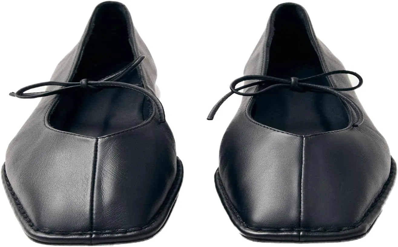 Flats for Women Square Toe Slip On Mary Jane Flats Soft Dressy Retro Ballet Flats Classic Solid Ankle Strap Ballet Flats Shoes for Women Classic Mary Jane Ballet Dance Shoes