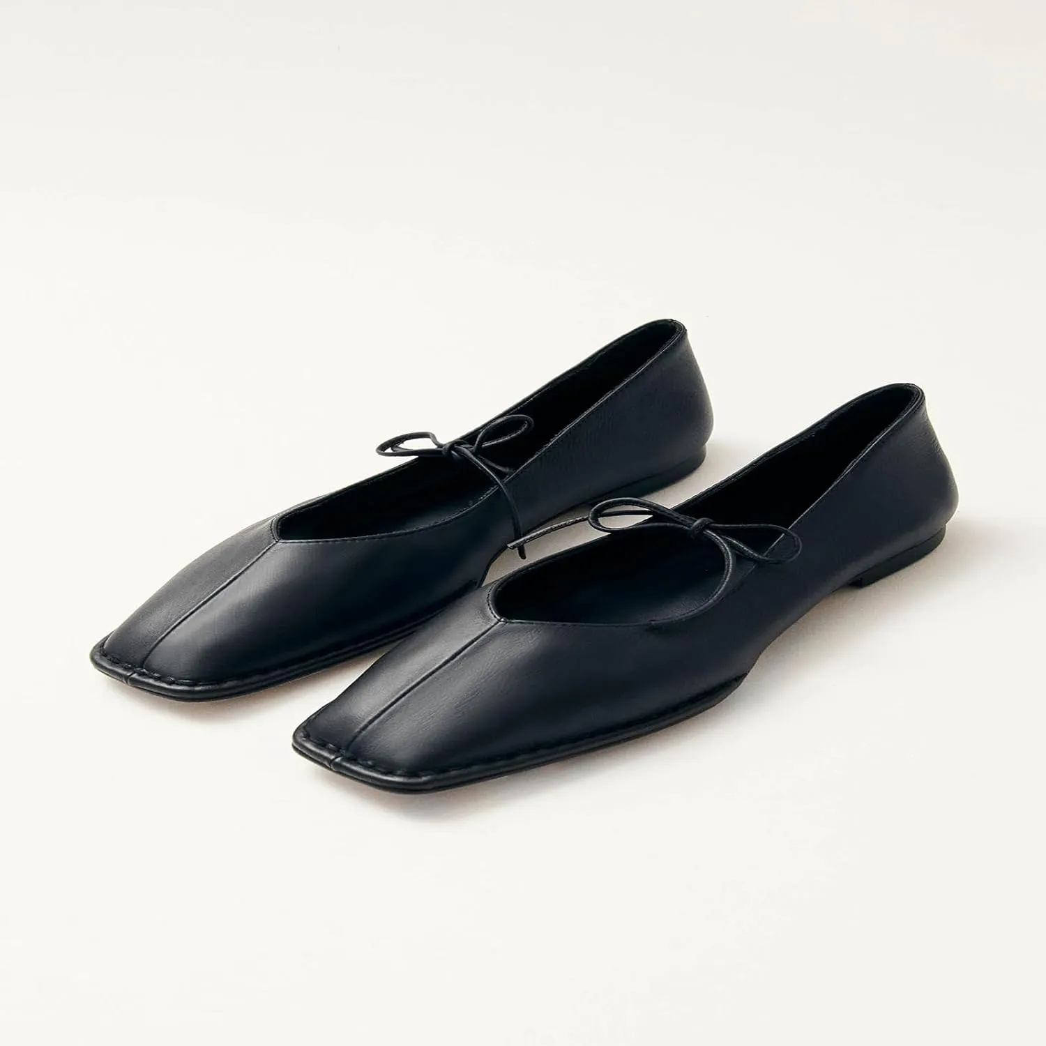 Flats for Women Square Toe Slip On Mary Jane Flats Soft Dressy Retro Ballet Flats Classic Solid Ankle Strap Ballet Flats Shoes for Women Classic Mary Jane Ballet Dance Shoes
