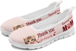 Forchrinse Colorful Palm Print Womens Slip on Walking Loafer Shoes Casual Comfy Dressy Shoes Ballet Flat Lightweight US5.5