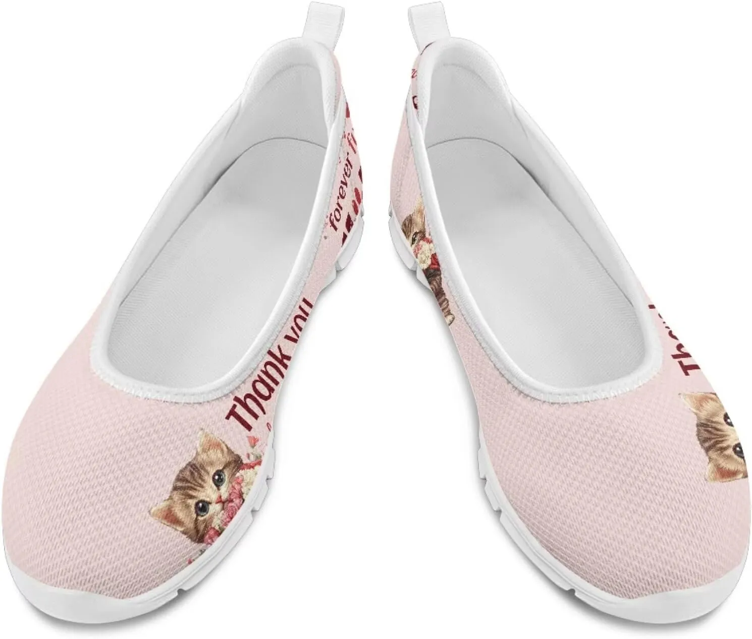 Forchrinse Colorful Palm Print Womens Slip on Walking Loafer Shoes Casual Comfy Dressy Shoes Ballet Flat Lightweight US5.5