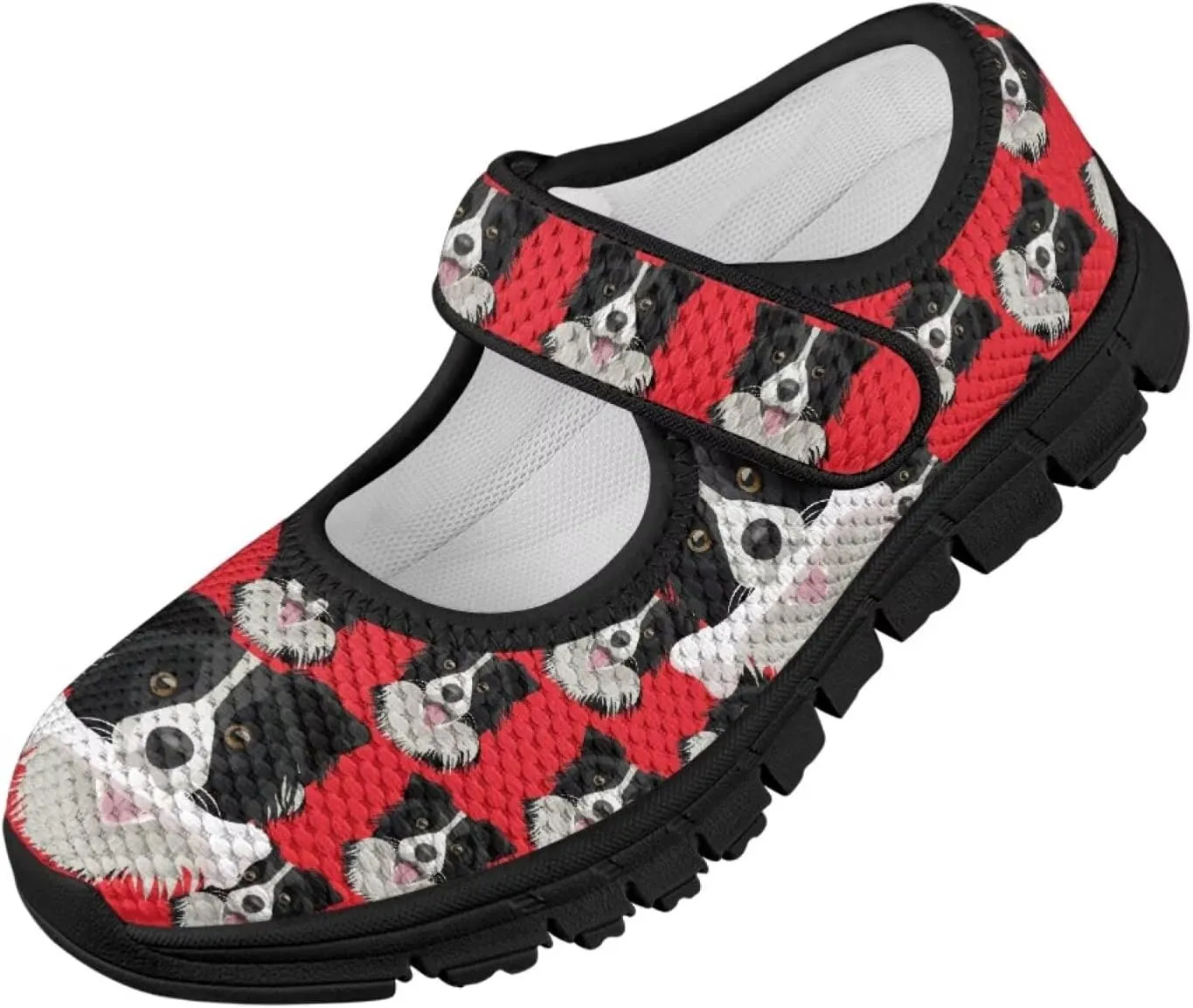 Forchrinse Funny Dachshund Print Girls Mary Jane Flats Comfort Wide Dressy Shoes for Kids/Toddler Sneakers Breathable School Shoes Size 11-2.5