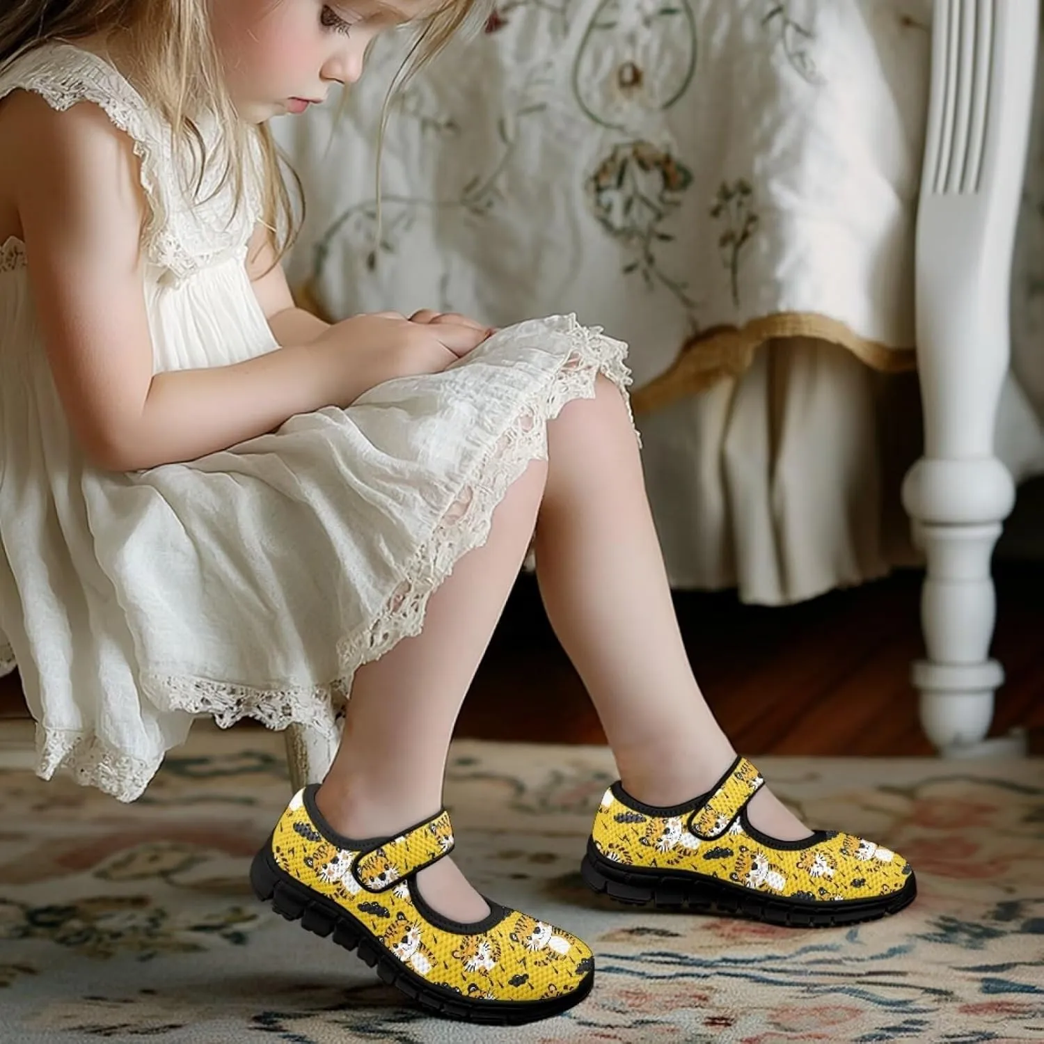 Forchrinse St Patrick’s Day Print Girls Slip on Shoes for Toddler Girls Green Leaves Print Flats Shoes Causal Mary Jane Sneakers Lightweight for Kids 11-2.5