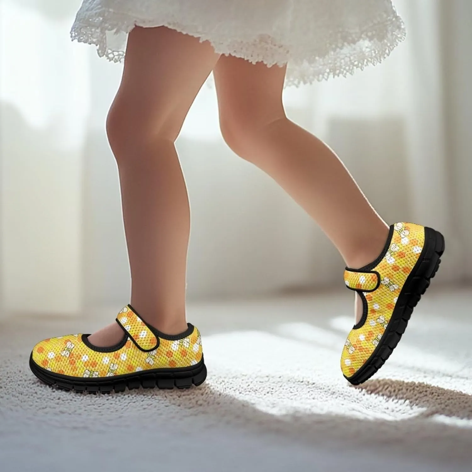 Forchrinse Toddler Little Girl Mary Jane Dress Shoes Purple Mermaid Scales Print Princess Birthday Party Flats for Girl Non Slip Soft Sole Back to School Shoes