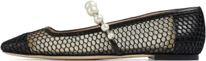 FOWT Women Square Toe Slip on Flats Pearl Studded Strap Elegant Pumps Wedding Bride Prom Dressy Shoes Size 4-15 US