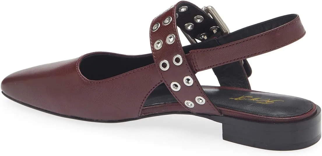 FOWT Women Unique Wide Strap Buckle Square Toe Slingback Flats Block Heel Casual Comfortable Party Dress Pumps Size 4-16 US