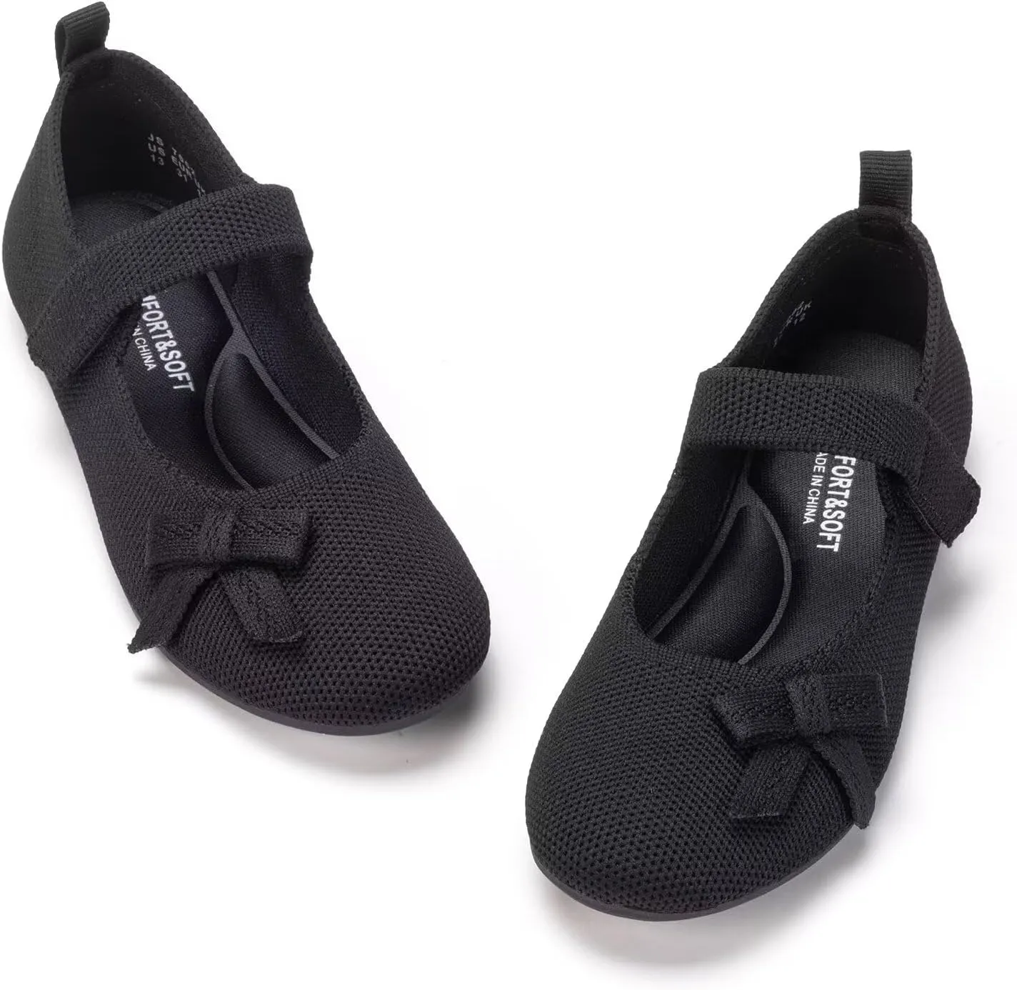 Frank Mully Girls Dress Shoes Mary Janes Girl Flats Slip on Ballet Flat Party School Shoes with Bow Toddler/Little Kid/Big Kid
