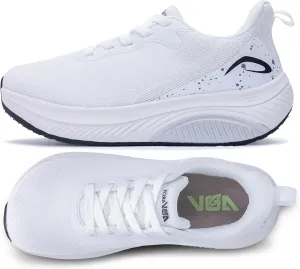 GANNOU Wide Toe Box Walking Shoes Arch Support Plantar Fasciitis Sneakers Orthotic Tennis Shoes