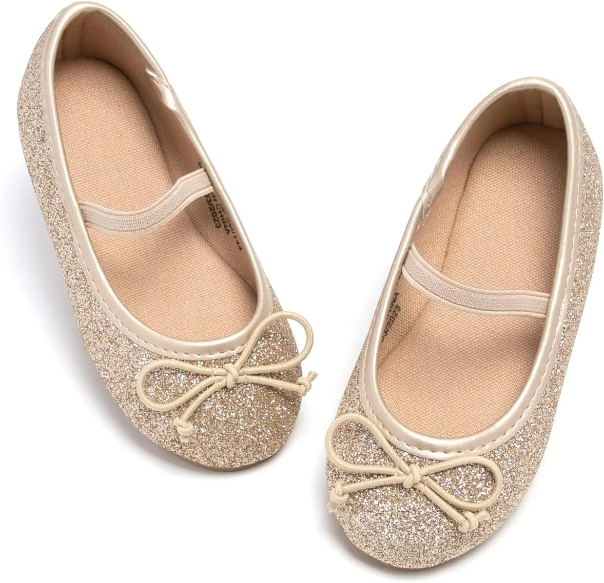GINFIVE Toddler Girls Dress Shoes Little Girls Mary Janes Ballerina Flats Shoes Toddler