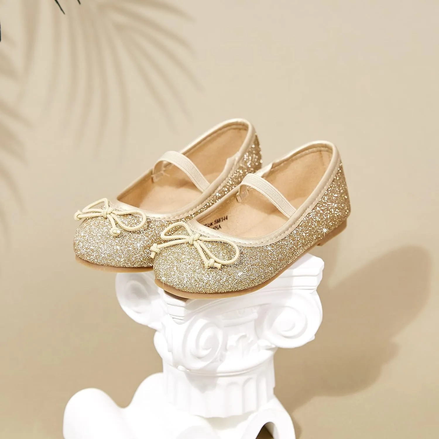 GINFIVE Toddler Girls Dress Shoes Little Girls Mary Janes Ballerina Flats Shoes Toddler