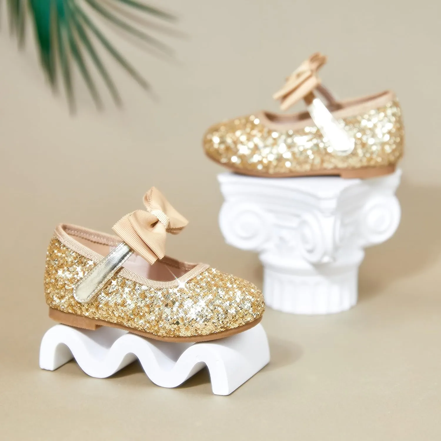 GINFIVE Toddler Girls Dress Shoes Mary Janes Ballerina Flats for Girls Shoes Toddler
