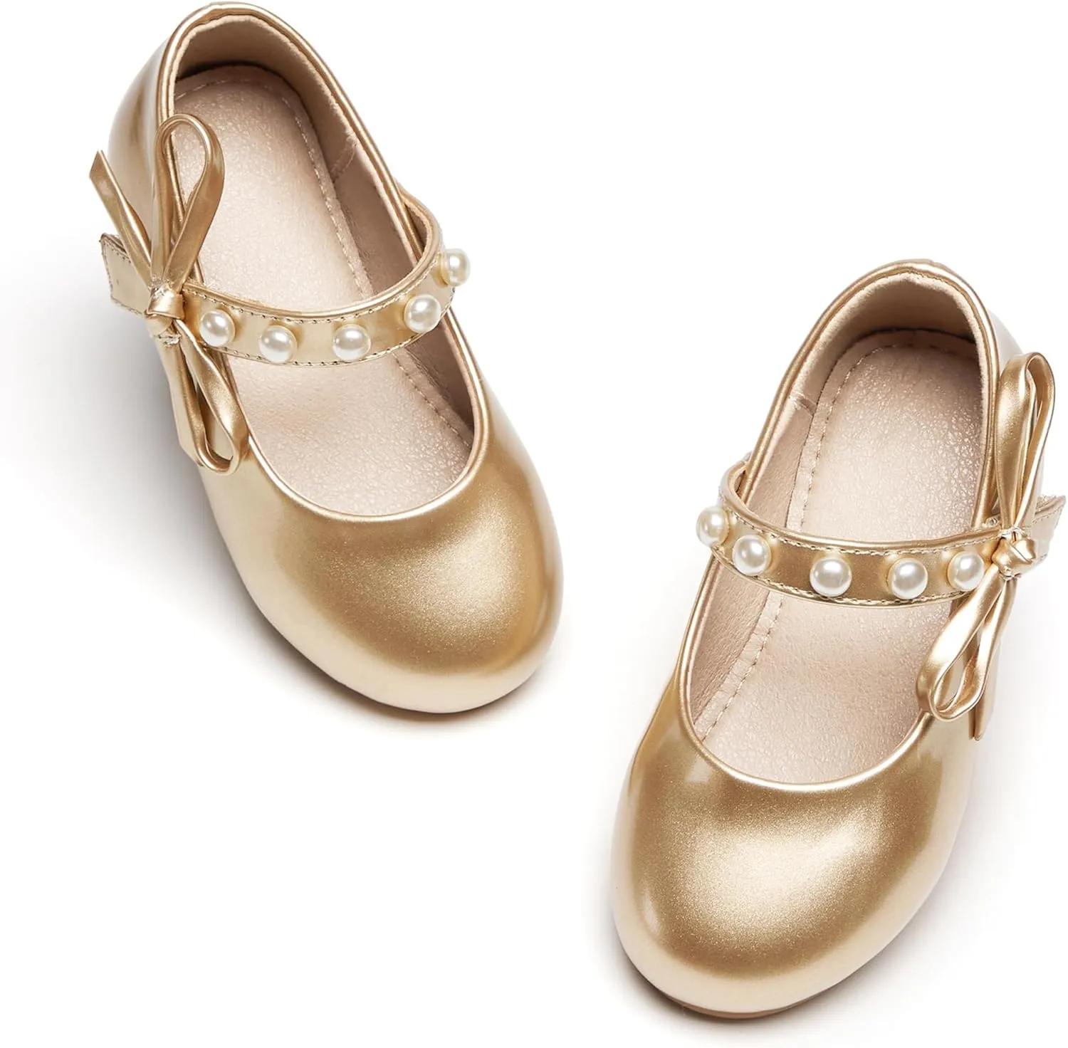 GINFIVE Toddler Girls Dress Shoes Mary Janes Ballerina Flats for Girls Shoes Toddler