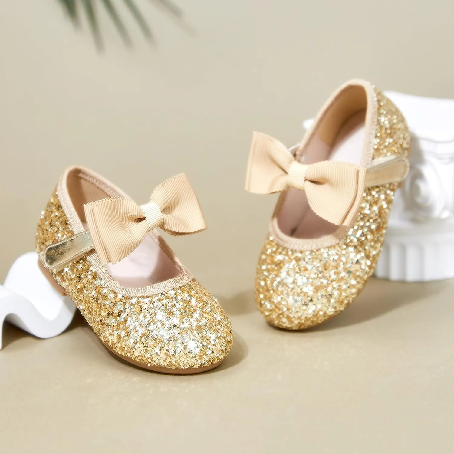 GINFIVE Toddler Girls Dress Shoes Mary Janes Ballerina Flats for Girls Shoes Toddler