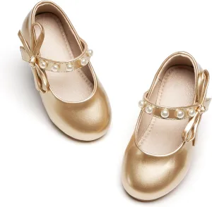 GINFIVE Toddler Girls Dress Shoes Mary Janes Ballerina Flats for Girls Shoes Toddler