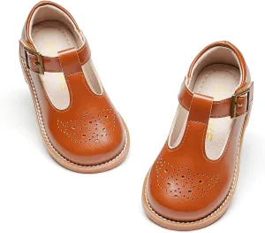 GINFIVE Toddler Little Girls Mary Janes Flats Girls Dress Shoes Kids Shoes