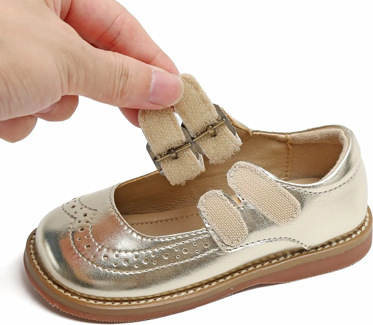 GINFIVE Toddler Little Girls Mary Janes Flats Girls Dress Shoes Kids Shoes