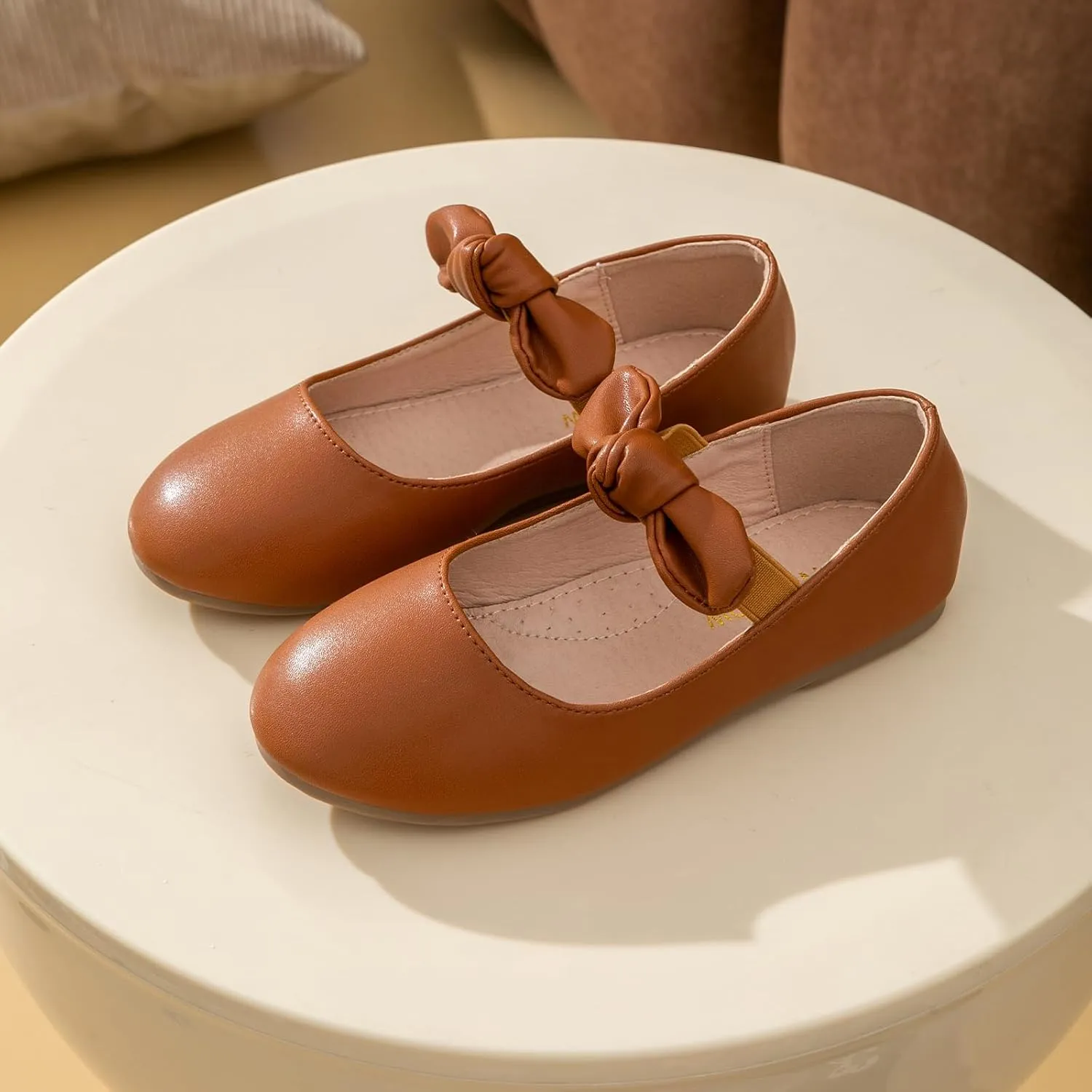Girls Ballet Flats Dress Shoes Mary Jane Wedding Party Shoes Flower Bridesmaids Princess Shoes Flats