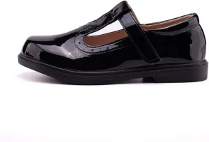 Girls Black Mary Jane Shoes Girls School Uniform Shoes Wednesday Shoes Wedding Party Flat Shoes