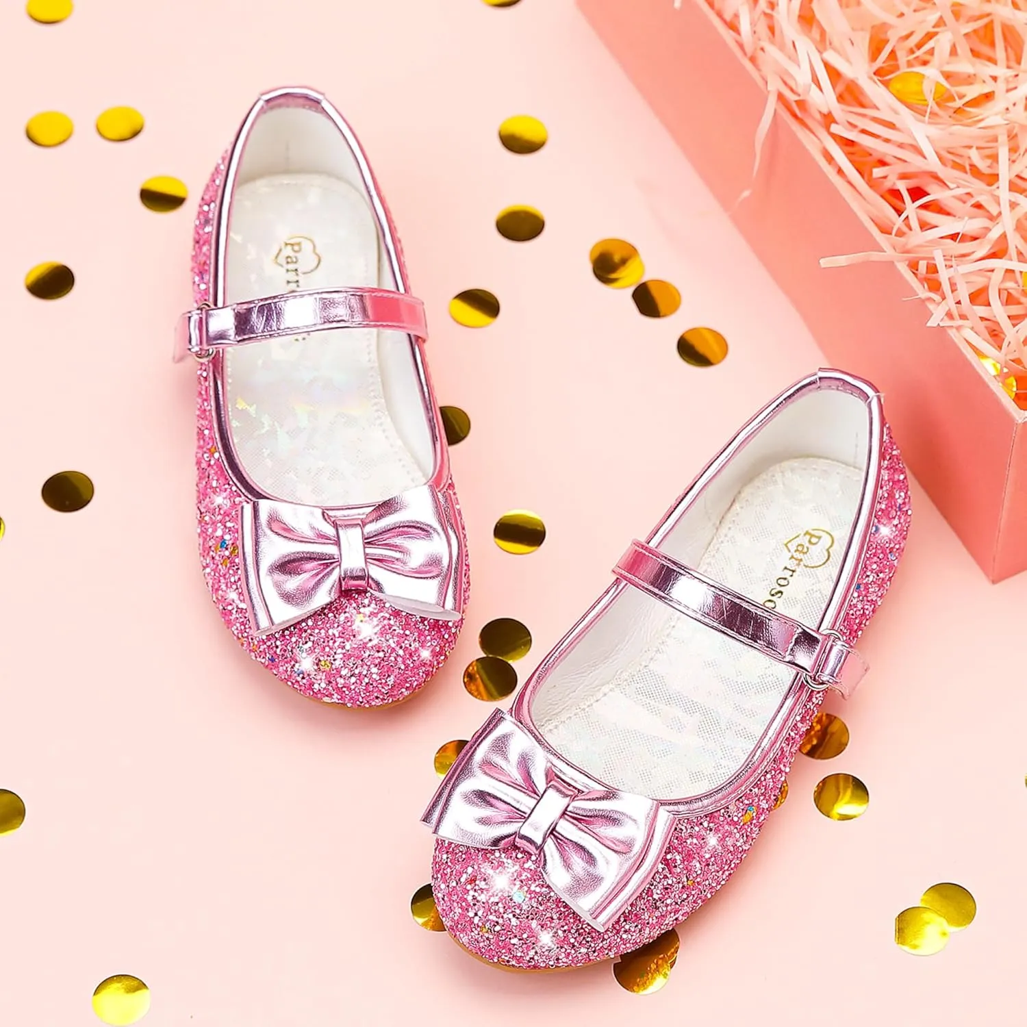 Girls Dress Shoes Princess Shoes Flower Girls Flats Party Wedding Toddler Little Big Kid