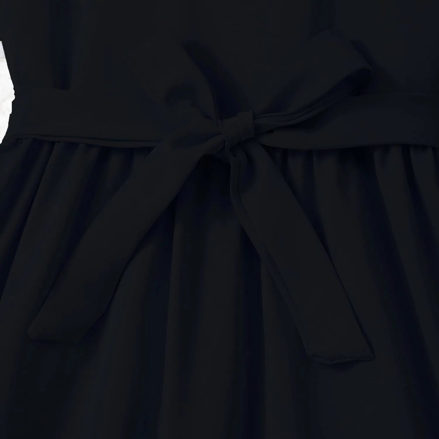 Girls Dresses Double Layer Ruffle Sleeve Dress Casual Summer Elegant A-Line Flowy Dresses 6-14 Years