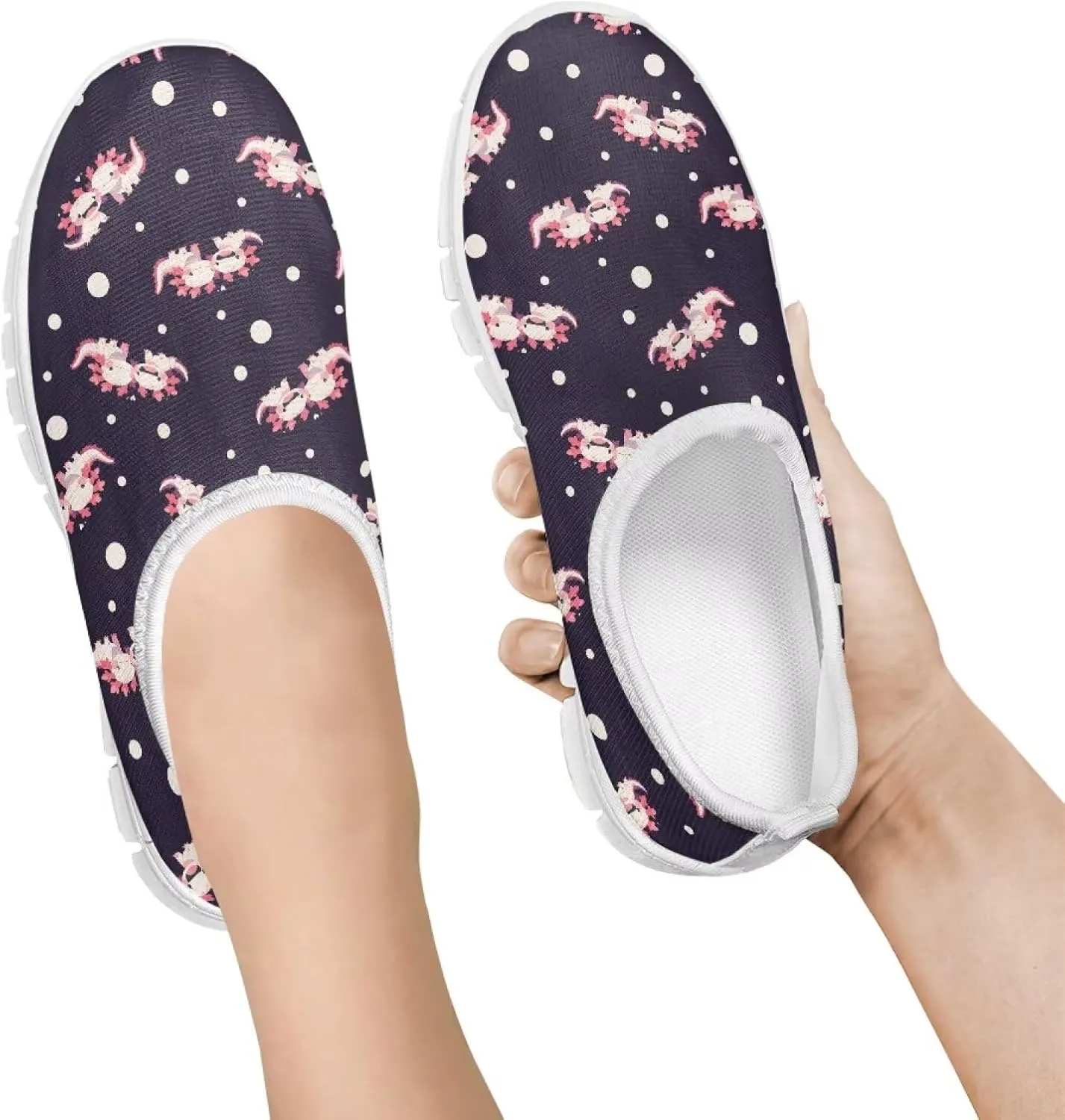 Girls'Running Shoes,Boys'Slip On Flats Lightweight Sports Shoes,Comfortable Elastic Shoes for Playing Walking