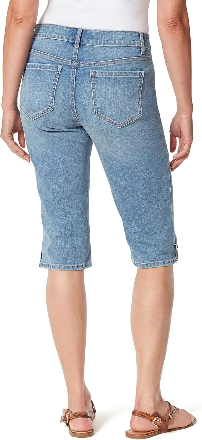 Gloria Vanderbilt Women's Kaia Side Button Skimmer Short