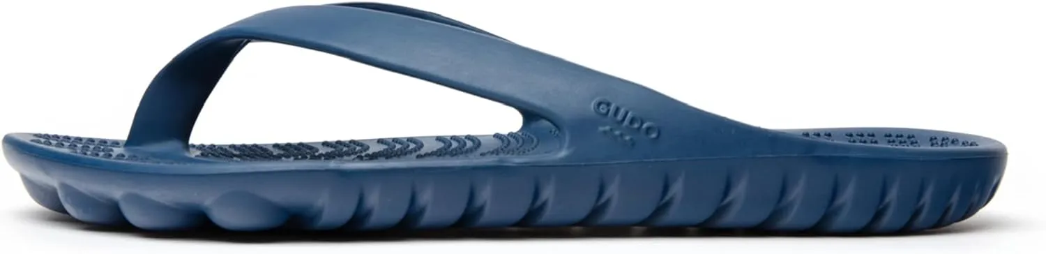 GUDO WORLD Unisex Flip Flop Sandals with Pressure Point Reflexology Stimulation and EVA Foam Supportive Soles For Men and Women