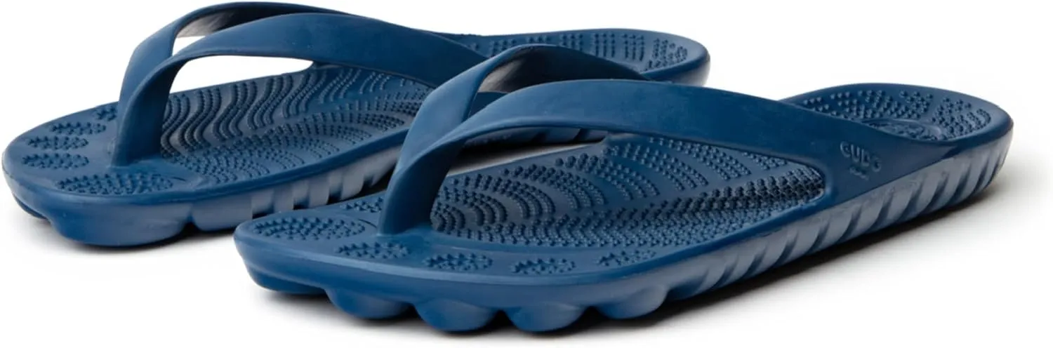 GUDO WORLD Unisex Flip Flop Sandals with Pressure Point Reflexology Stimulation and EVA Foam Supportive Soles For Men and Women