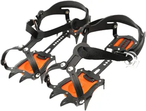Happyyami Shoe Ice Griers Anti-Skid Snow Cleats Spikes Outdoor Winter Ice Climbing Crampons Cover