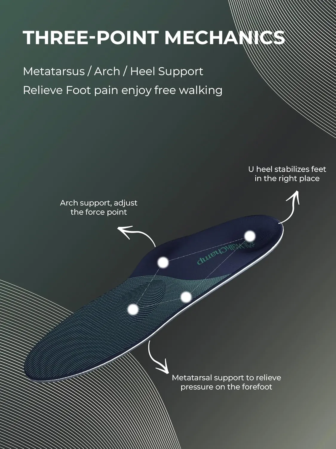 High Arch Support Inserts for Men and Women - Orthotic Shoe Insoles, Plantar Fasciitis and Pain Relief, Shock Absorbing Work Boot Insert for Flat Feet M - Men 10/Women 11