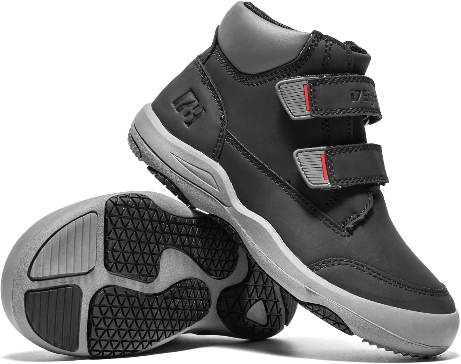 i78 78 Kids Boys Hiking Shoes Chelsea Mid Ankle Boots For Outdoor Trekking Walking Synthetic Non-Slip Lightweight