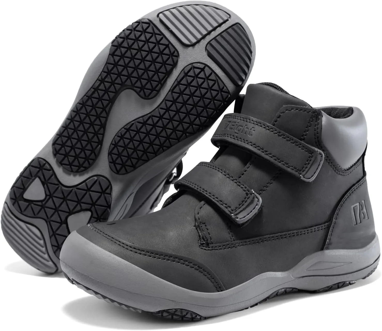 i78 78 Kids Boys Hiking Shoes Chelsea Mid Ankle Boots For Outdoor Trekking Walking Synthetic Non-Slip Lightweight