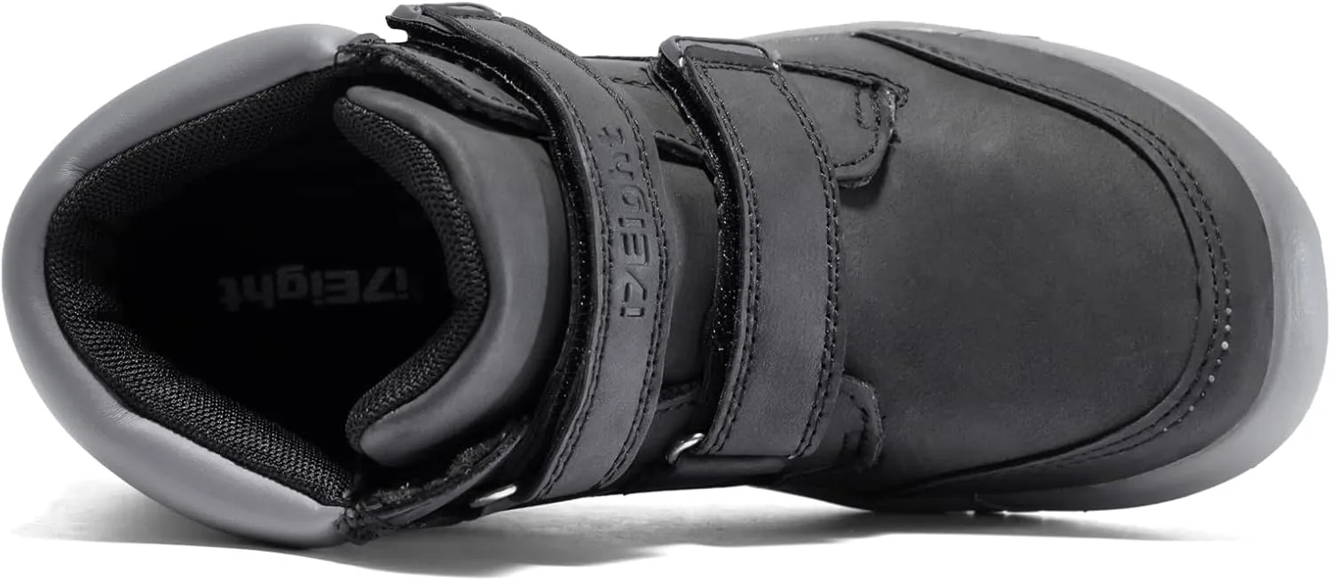 i78 78 Kids Boys Hiking Shoes Chelsea Mid Ankle Boots For Outdoor Trekking Walking Synthetic Non-Slip Lightweight
