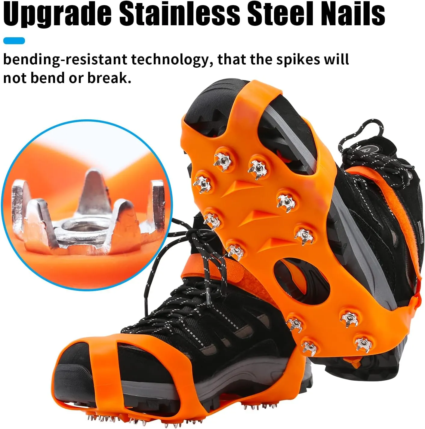 Ice Cleats Grips for Hiking Shoes and Boots