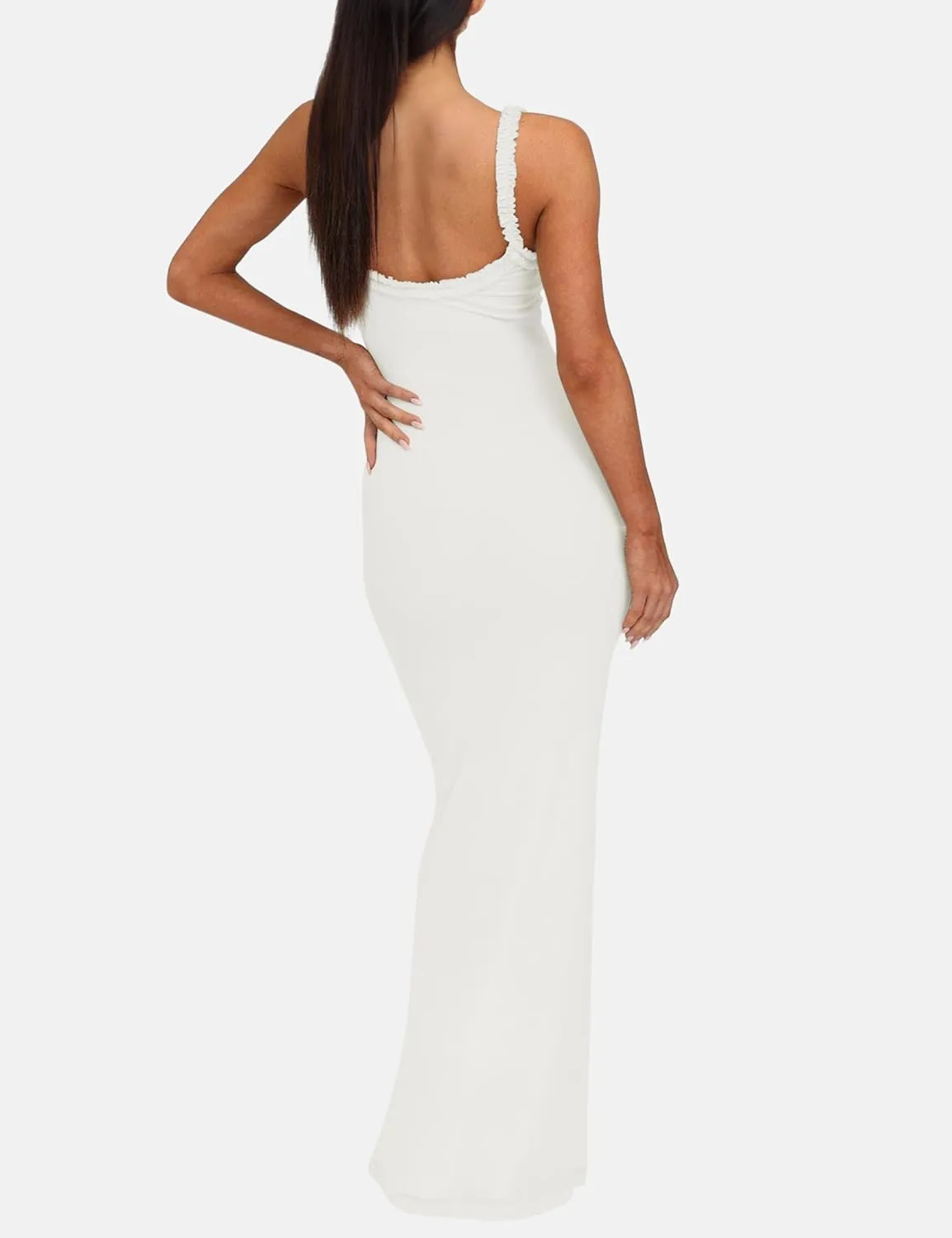ISZPLUSH Women's Sleeveless All Mesh Dress Sexy Mini Tassel Cut Out See Through Dress High Slit Ruffle Hem Mesh Club Outfit