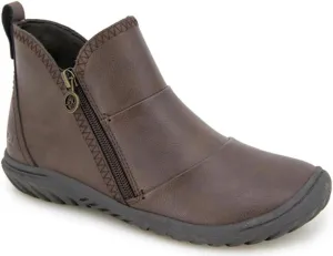 JBU Women's Piper Ruched Fashion Comfort Casual Water Resistant Ankle Boot