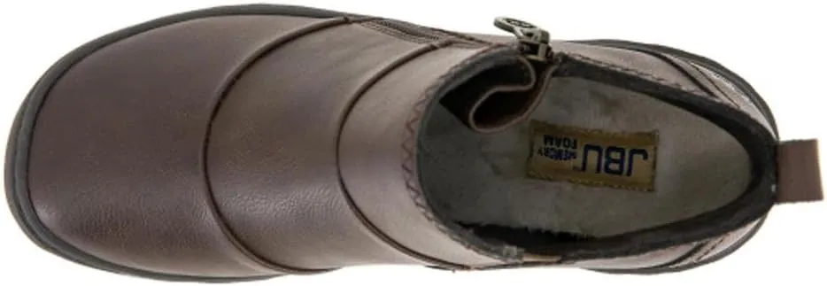 JBU Women's Piper Ruched Fashion Comfort Casual Water Resistant Ankle Boot