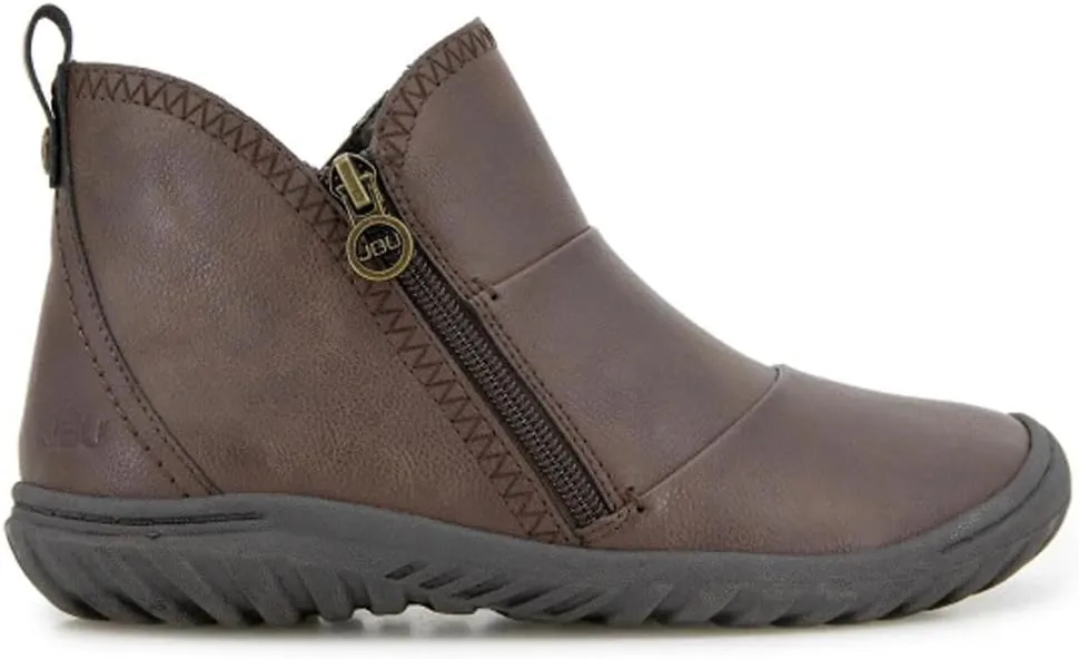 JBU Women's Piper Ruched Fashion Comfort Casual Water Resistant Ankle Boot