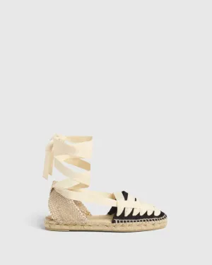 Jean Espadrilles - Black/Natural