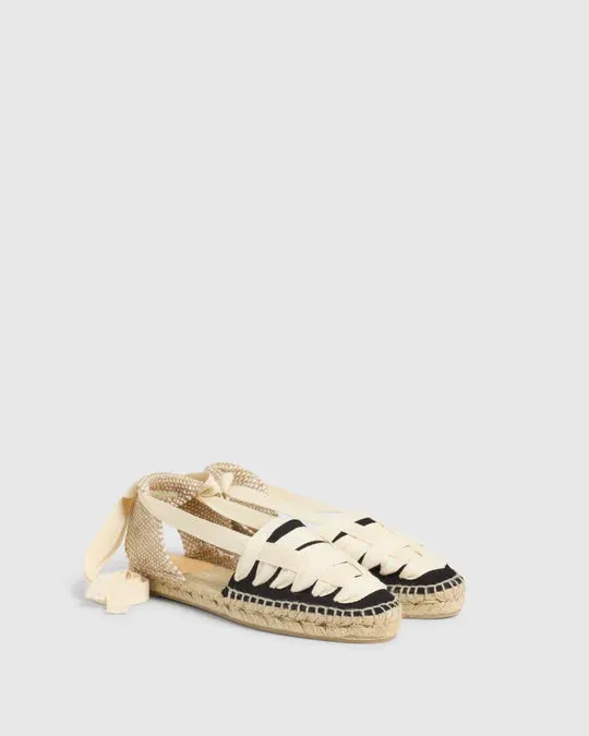 Jean Espadrilles - Black/Natural