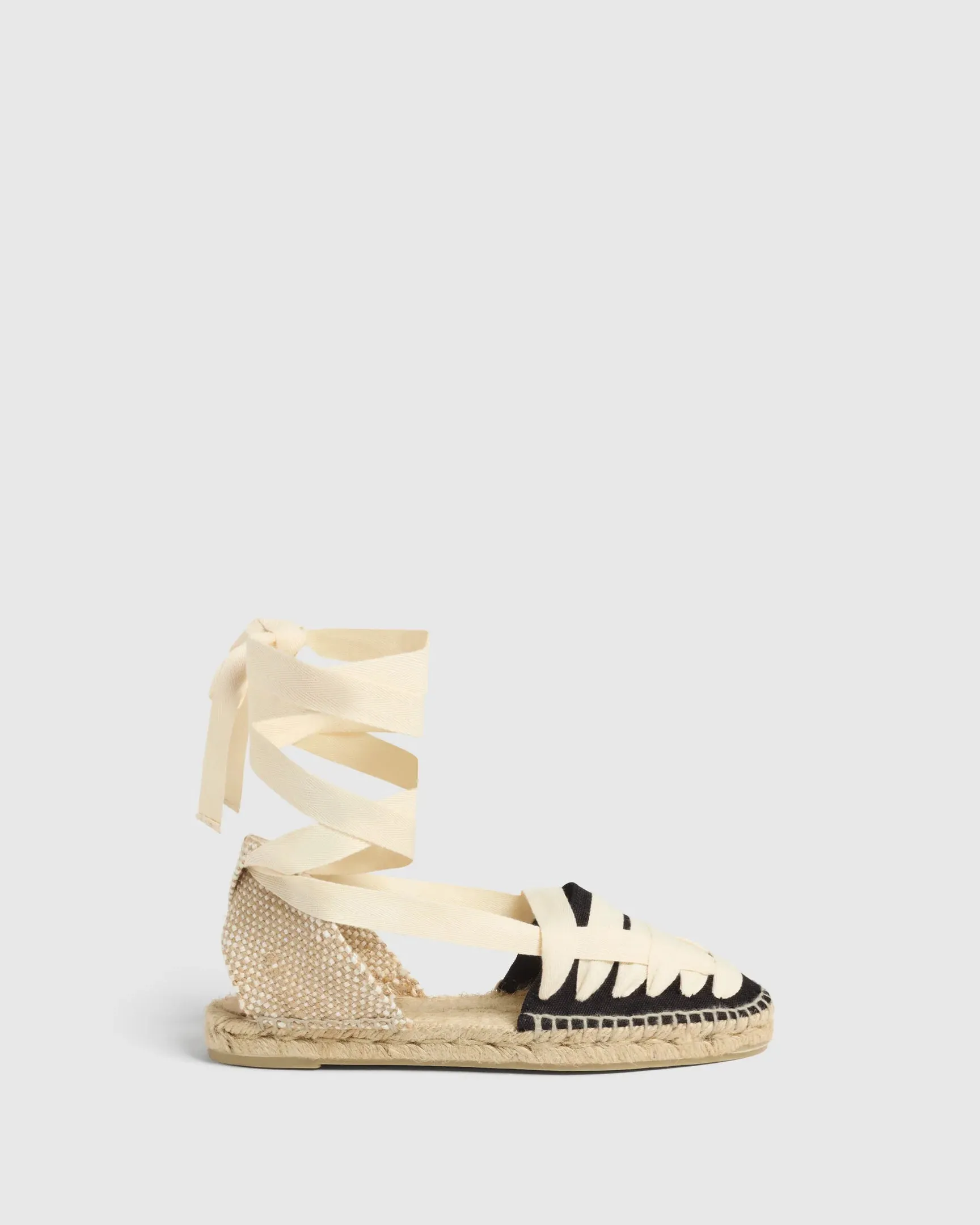 Jean Espadrilles - Black/Natural