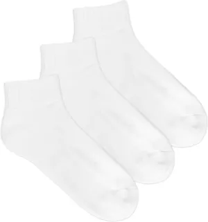 Jefferies Socks Mens Half Cushion Quarter Sport Socks 3 Pair Pack