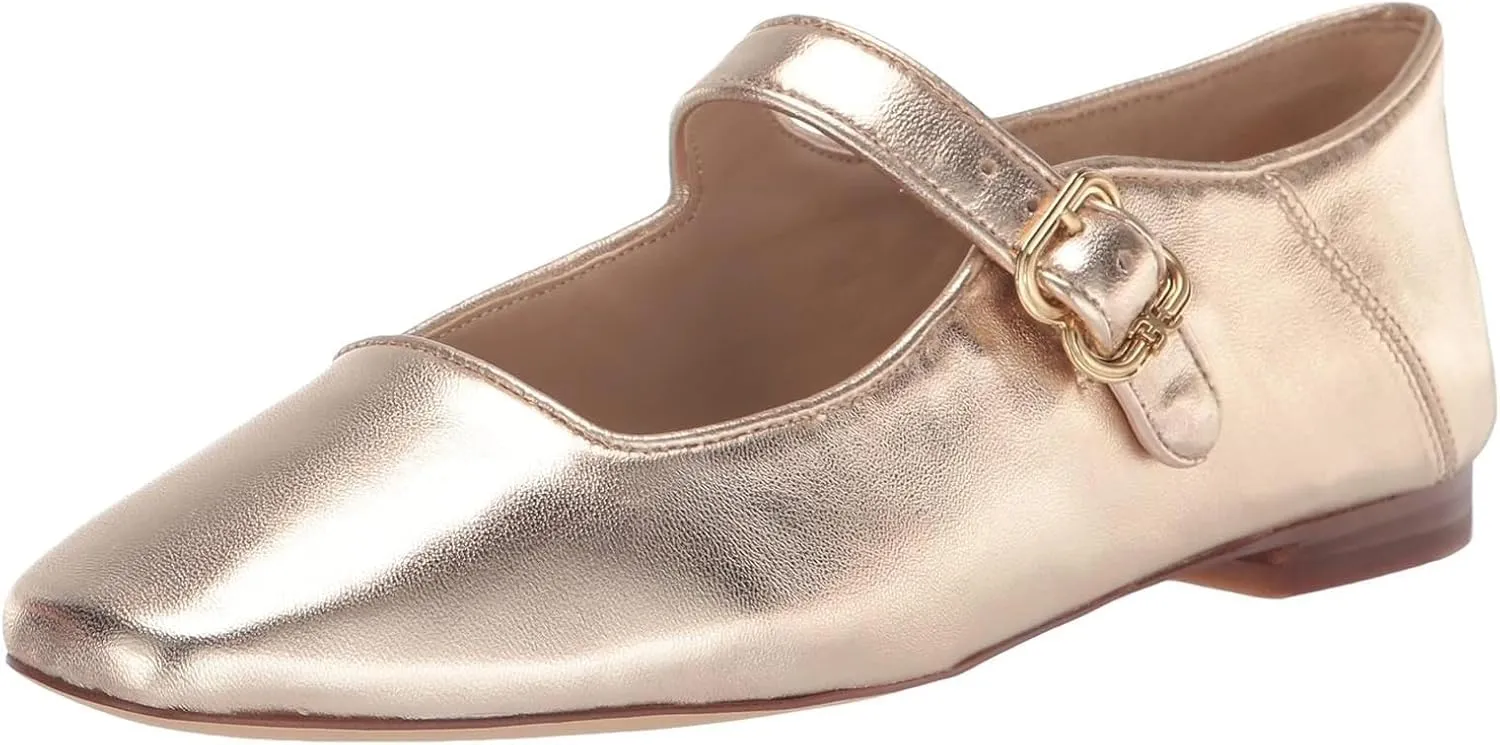 JORISTIMO Women's Elegant Strappy Ballet Flats Elaborate 2024 New Single Shoes Square Toe Minimalist Ankle Strap Basical Classical Escarpin