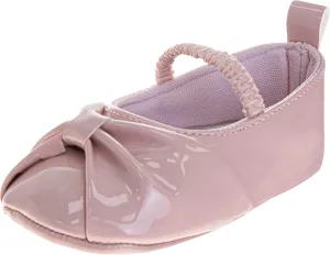 Josmo Baby Girl Dress Shoes Soft Sole Flats Crib Shoes Bowknot & Floral Design for Newborn & First Walker Sandals Size 2-4 Infant