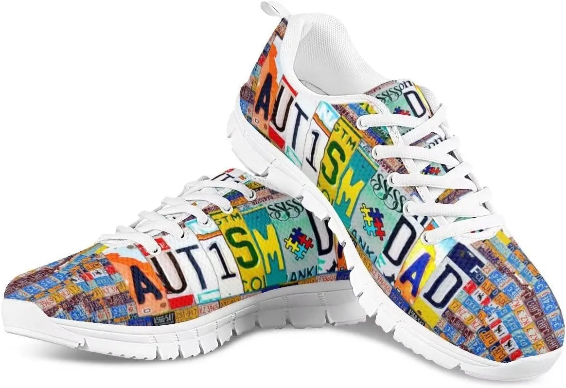 JoyLamoria License Plates Deisgn Women's Running Jogging Shoes Lightweight Sneakers Daily-Shoes