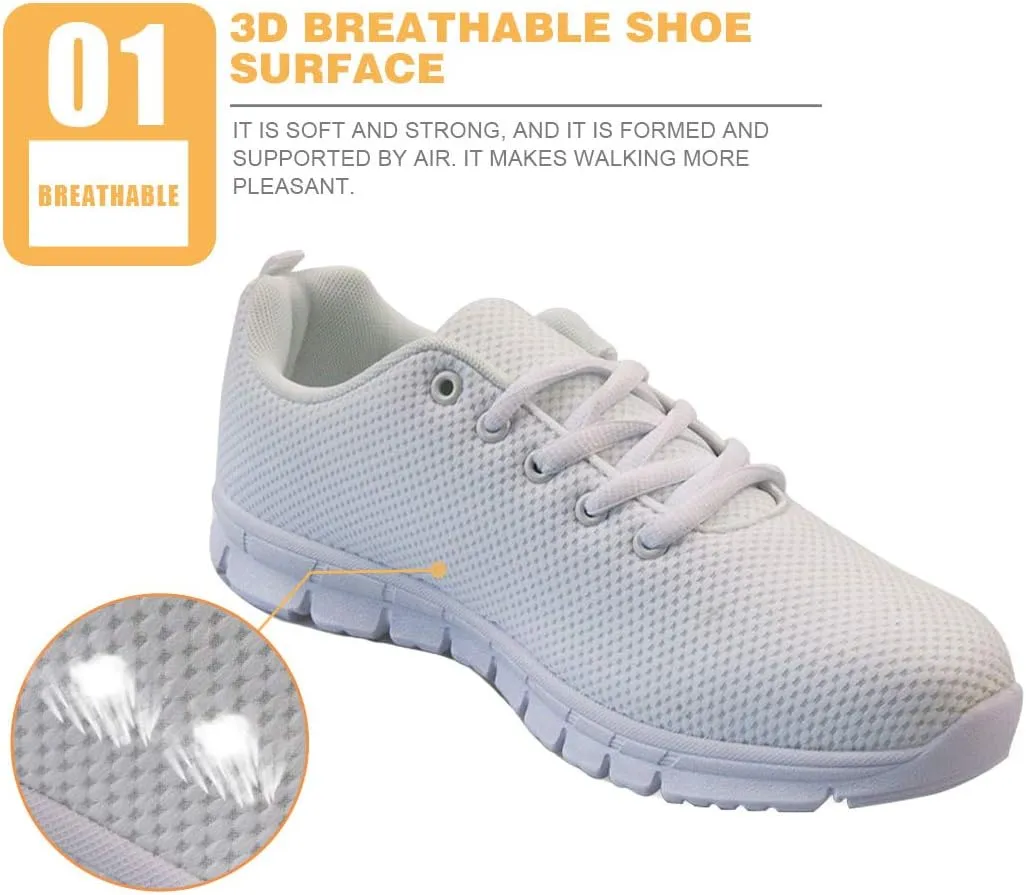JoyLamoria License Plates Deisgn Women's Running Jogging Shoes Lightweight Sneakers Daily-Shoes