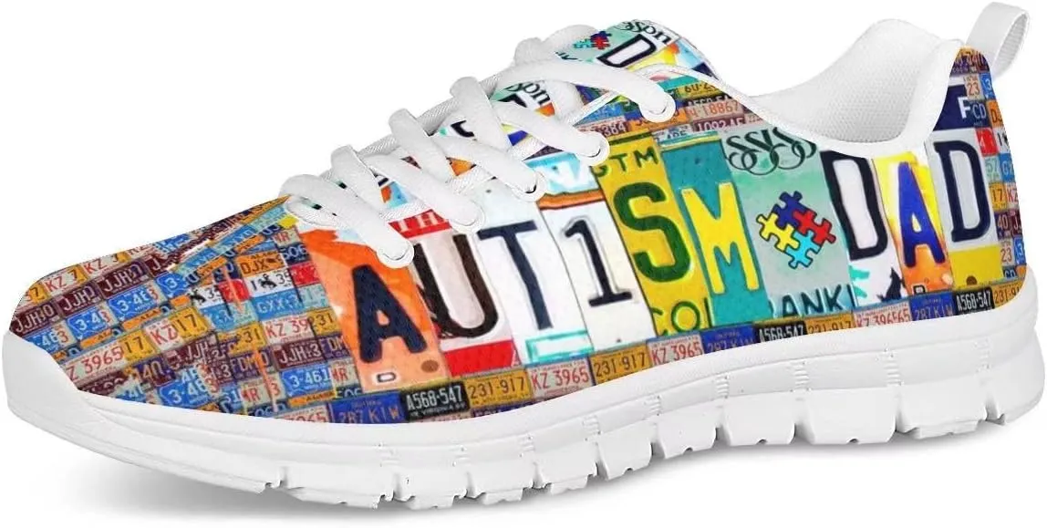 JoyLamoria License Plates Deisgn Women's Running Jogging Shoes Lightweight Sneakers Daily-Shoes