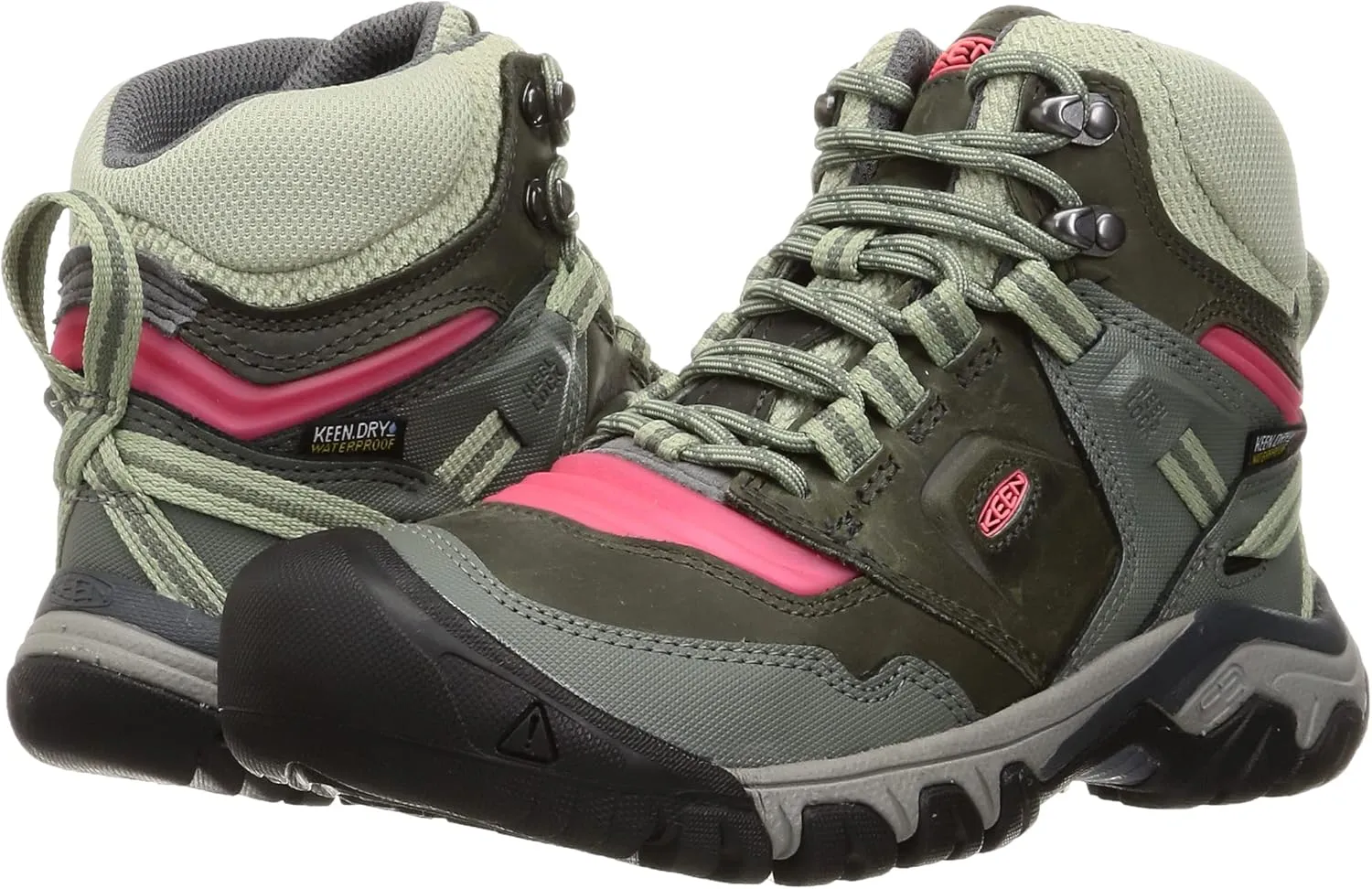 KEEN Women's Ridge Flex Mid Height Waterproof Hiking Boots, 13 UK