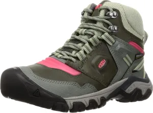 KEEN Women's Ridge Flex Mid Height Waterproof Hiking Boots, 13 UK